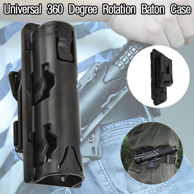 Universal 360 Degree Rotation Baton Case Black Holster Holder Outdoor ...