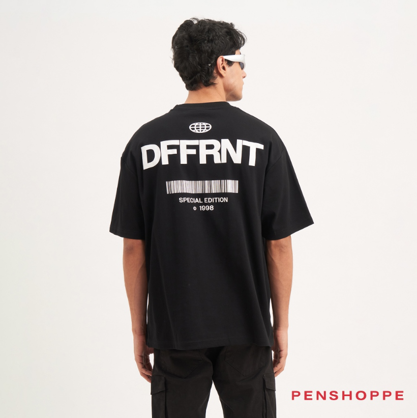 Penshoppe Chill Out Relaxed Front And Back Graphic T-Shirt For Men