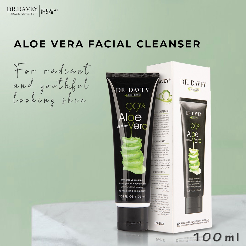 Dr. Davey Aloe Vera Facial Cleanser 100g Repair and Soothe Skin