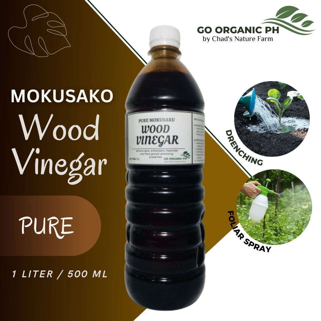 GO ORGANIC PH PURE MOKUSAKO WOOD VINEGAR 1 L & 500 ML Natural Source