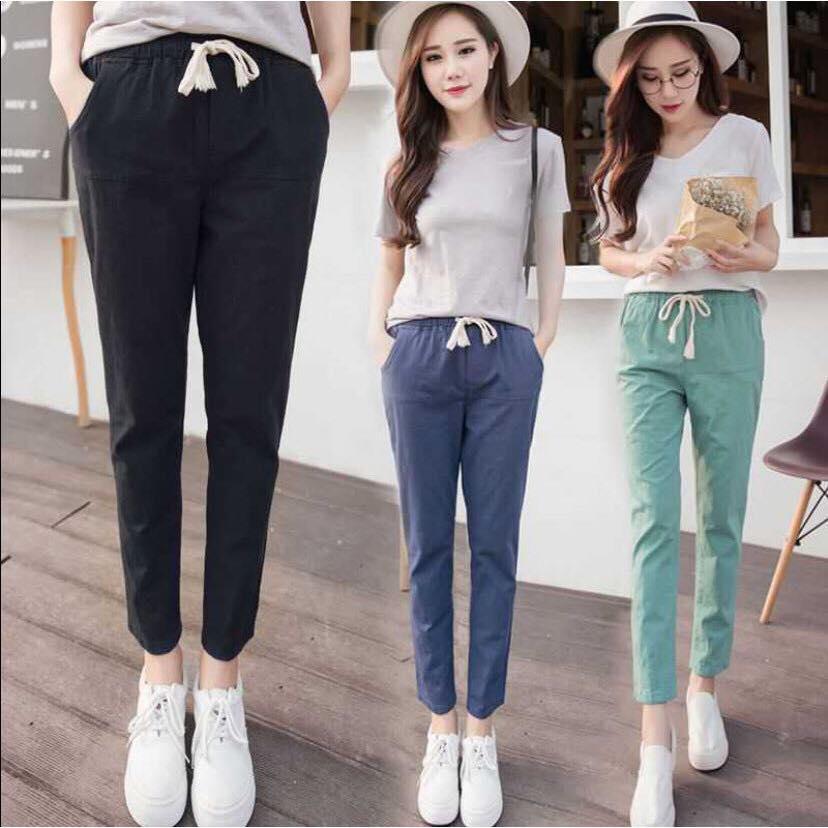 COD KOREAN STYLE LADIES GARTER CANDY PANTS PLAIN