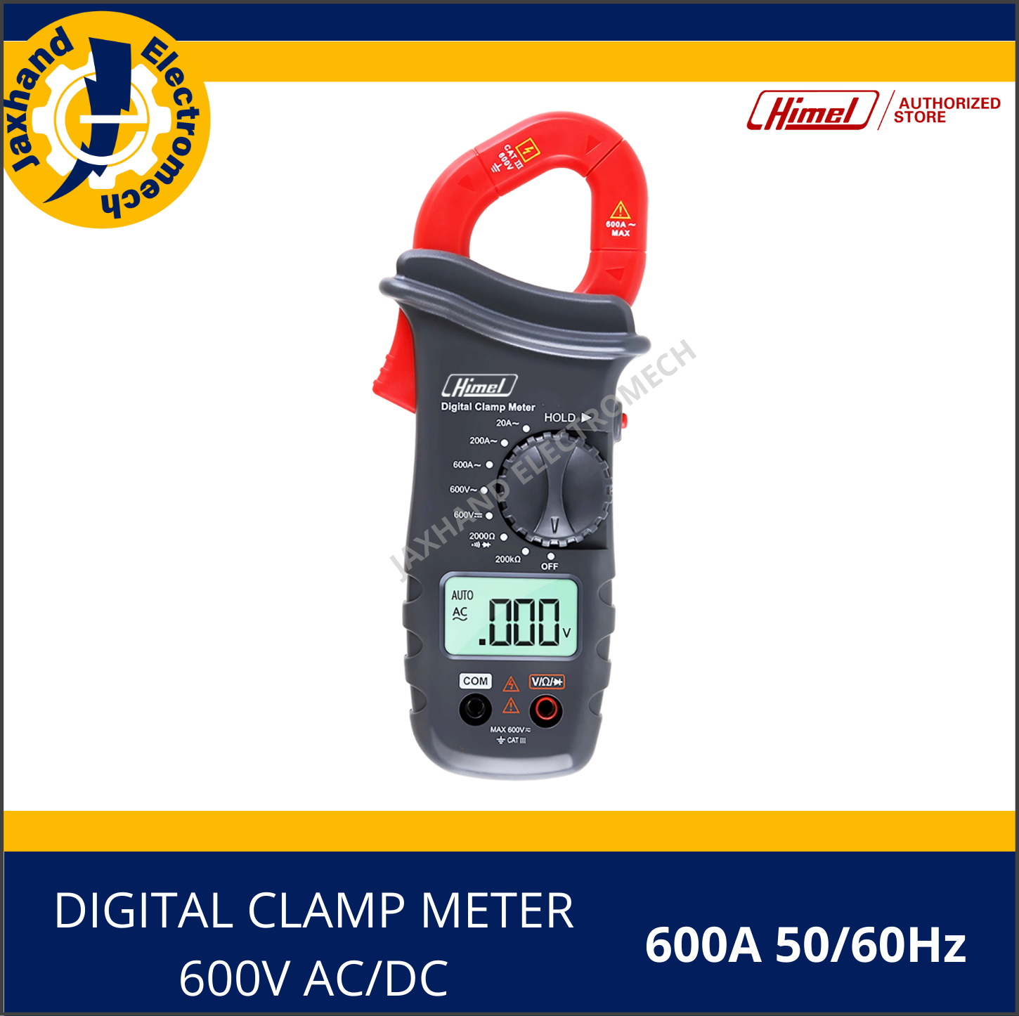 Himel Digital Clamp Meter AC/DC, 600A, 600V Lazada PH