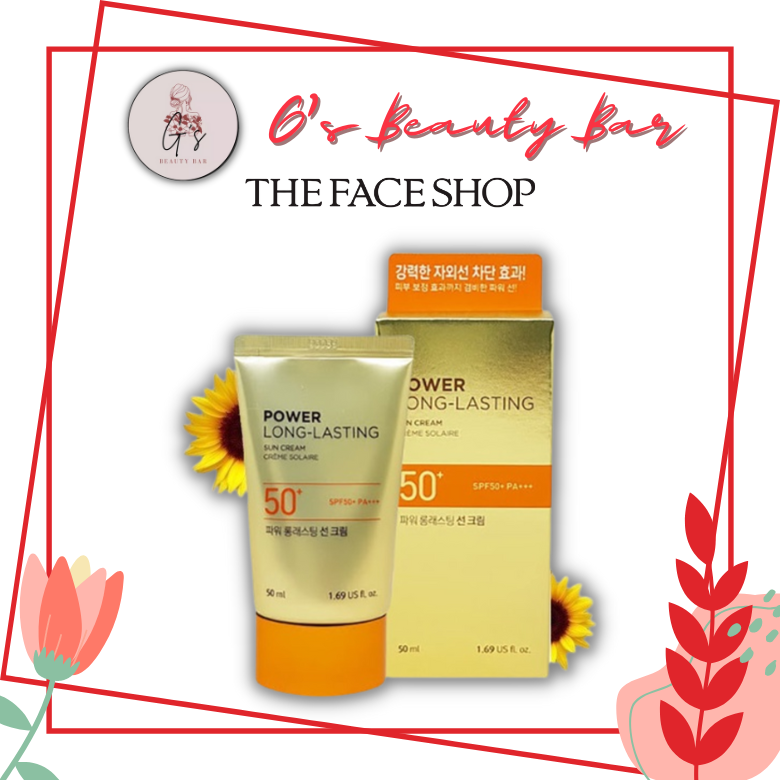 THE FACE SHOP Power Long Lasting Sun Cream SPF50+ PA+++ 50ml Lazada PH