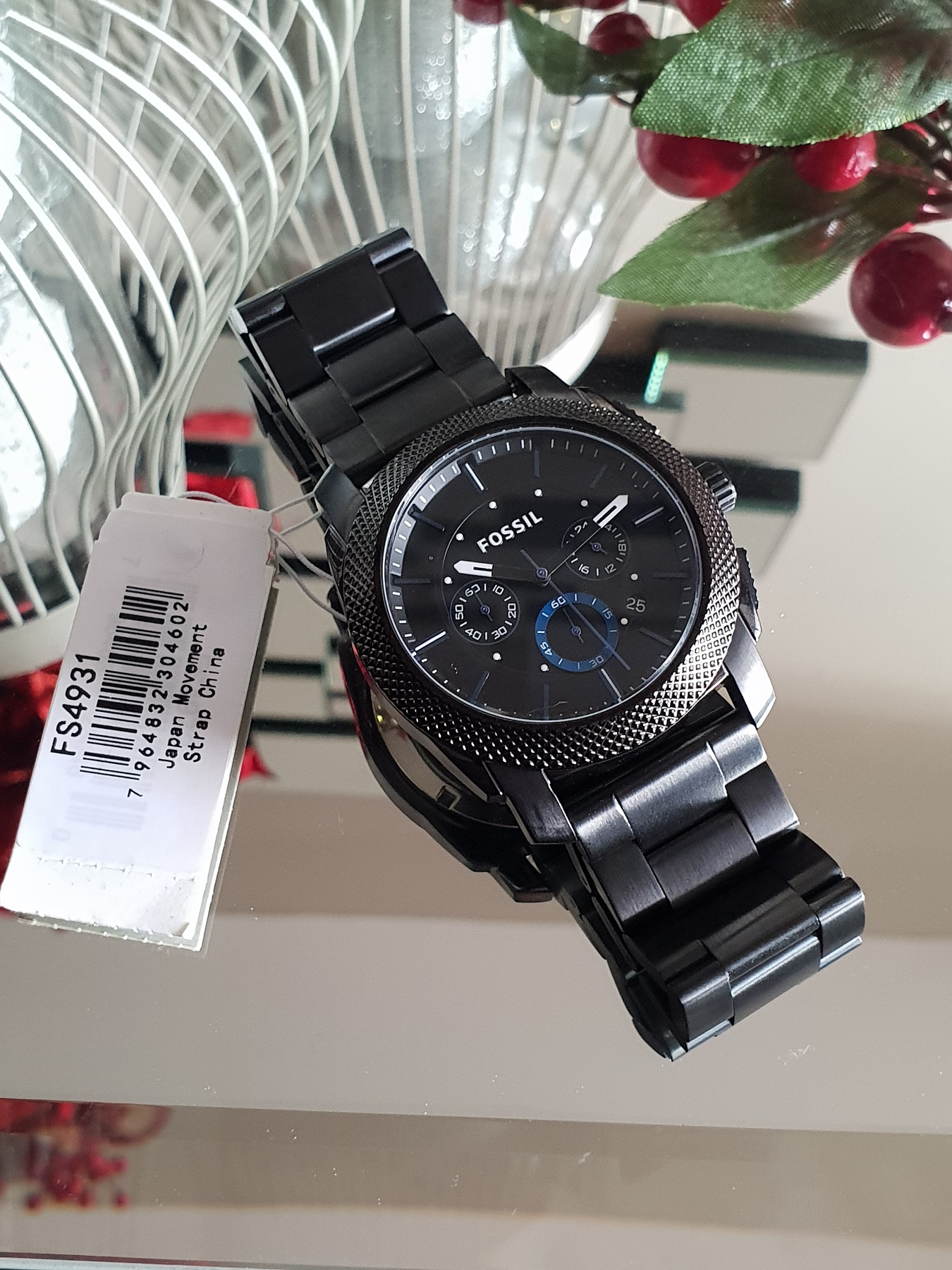 Fossil FS4931 Machine Chronograph Black 