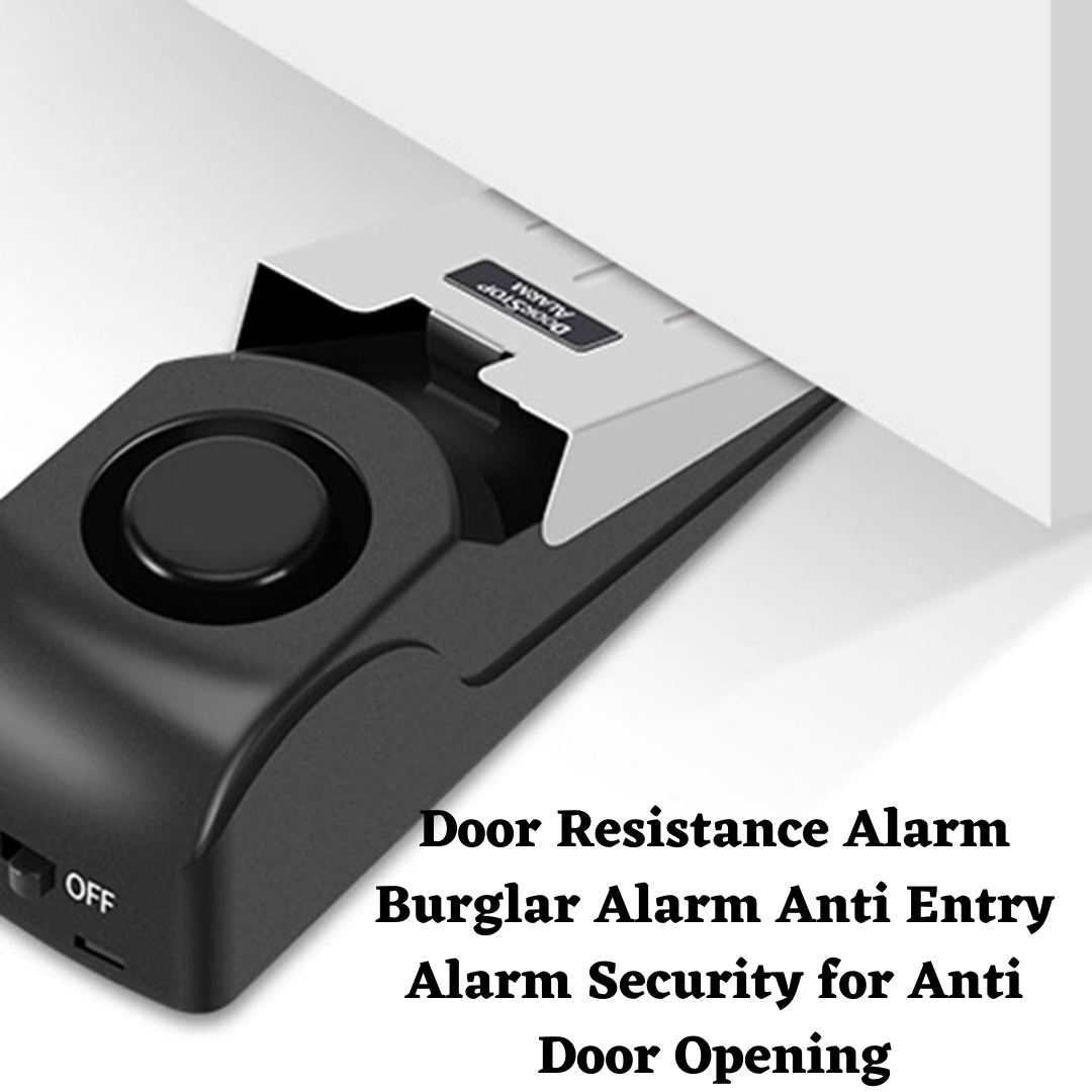 Portable Door Resistance Alarm Wireless for Home Travel Mini Door Stop