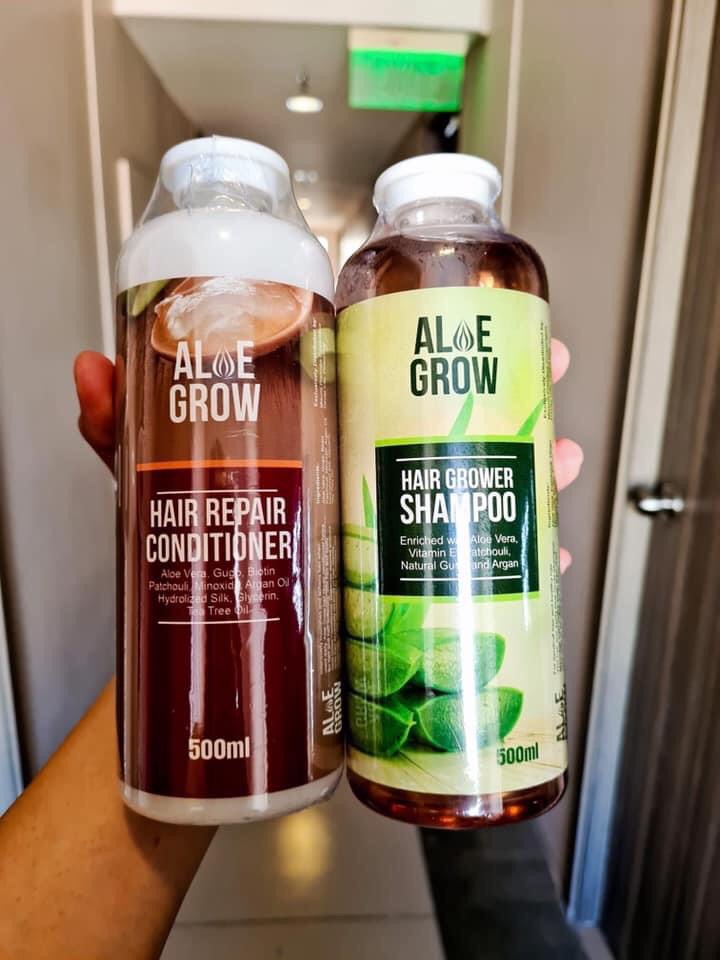 Aloe Grow Shampoo & Conditioner Set 500ml/ Authentic Lazada PH
