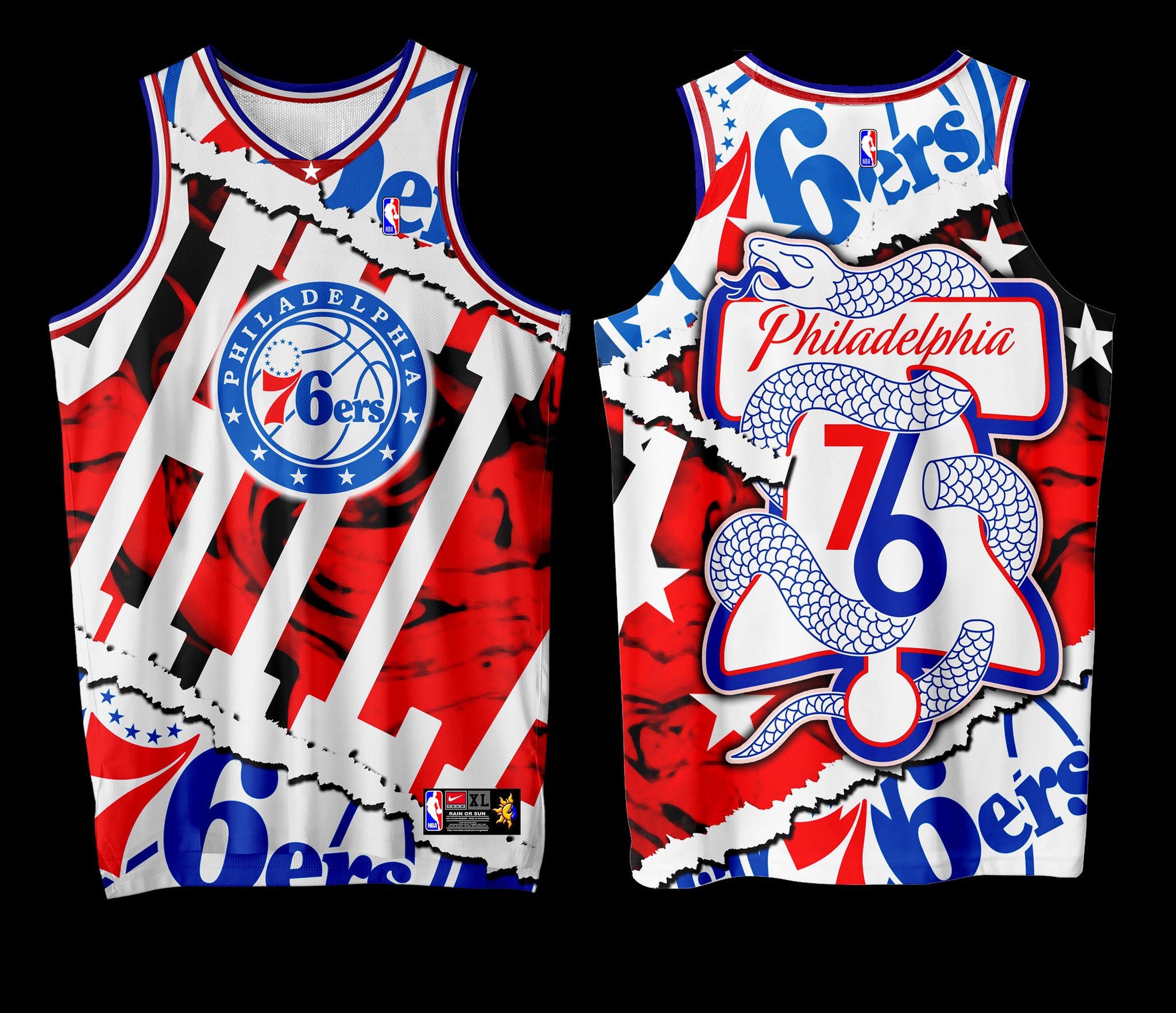 Philadelphia 76ers Style Customizable Basketball Jersey – Best