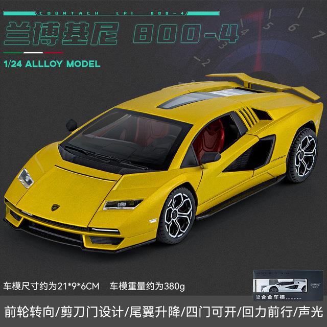 1:24 Lamborghini Countach LPI 800 4 Simulation Diecast Metal Alloy ...