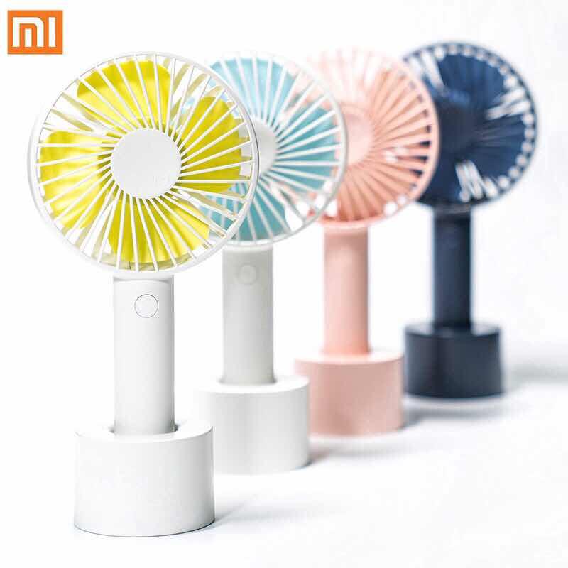 Fantasy Amuse E Life - SOLOVE Xiaomi Mijia Youpin Protable Mini Handheld Fan With Base N9 Stand Fan Table Fan Cooling Fan Rechargeable Mini USB Electronic Fan 2000mAh For kids students traveling office indoor and outdoor use Gifts TOP SALES!