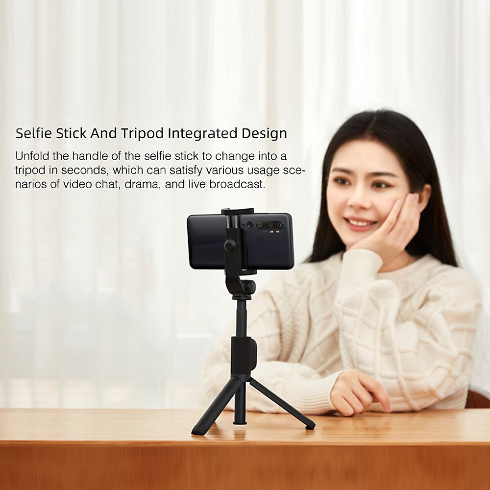 Original Xiaomi Monopod Mi Selfie Stick Zoom Bluetooth Tripod With Wireless Remote Shutter 360 Rotation Foldable For Ios Android