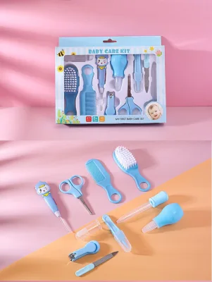 10pcs Comb Grooming Baby Care Kit Baby Portable Tool Grooming Nail Care Set