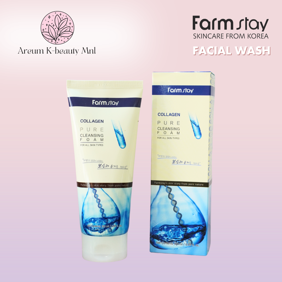 Farmstay COLLAGEN PURE CLEANSING FOAM 180ml | Lazada PH