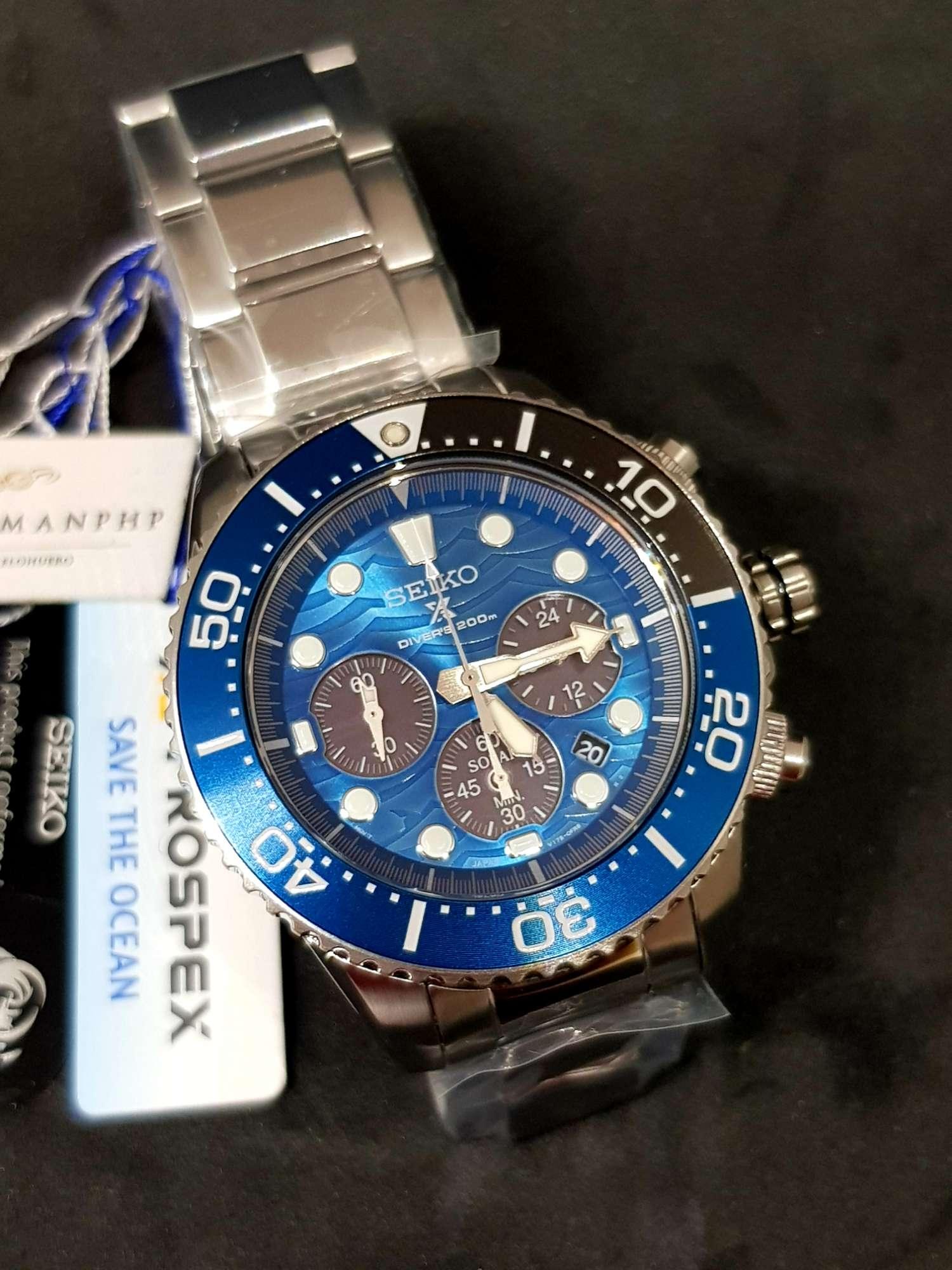 seiko save the ocean chronograph
