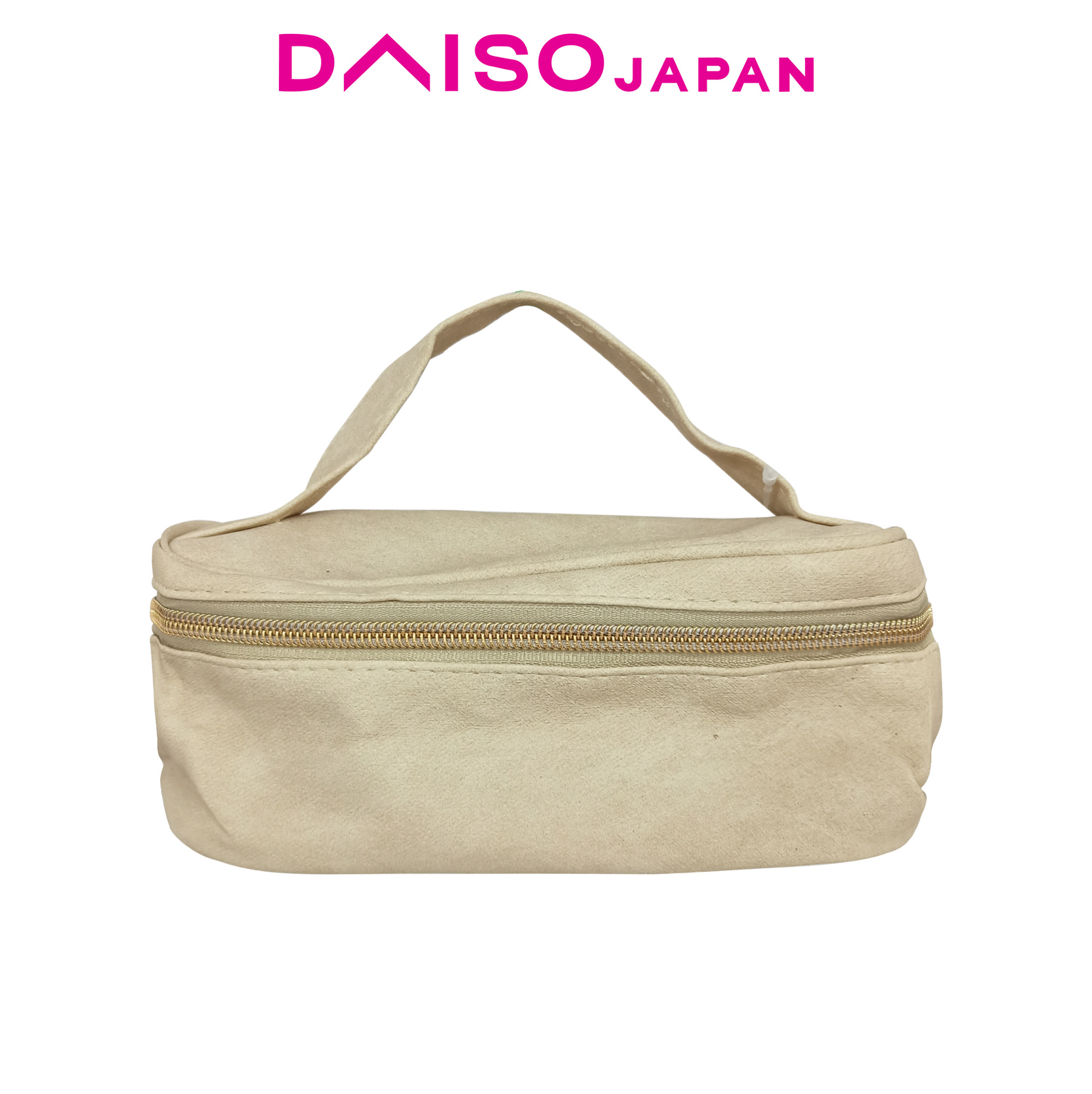 Daiso Beige Beauty Product Pouch Synthetic Leather Lazada PH