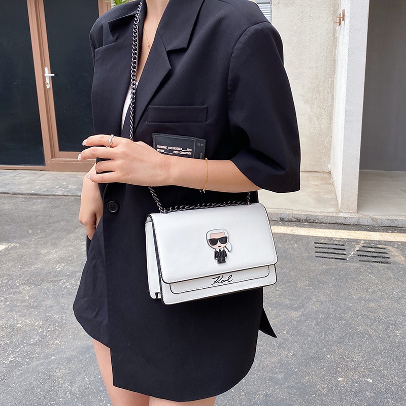 Karl Lagerfeld Leather Clutch Bag