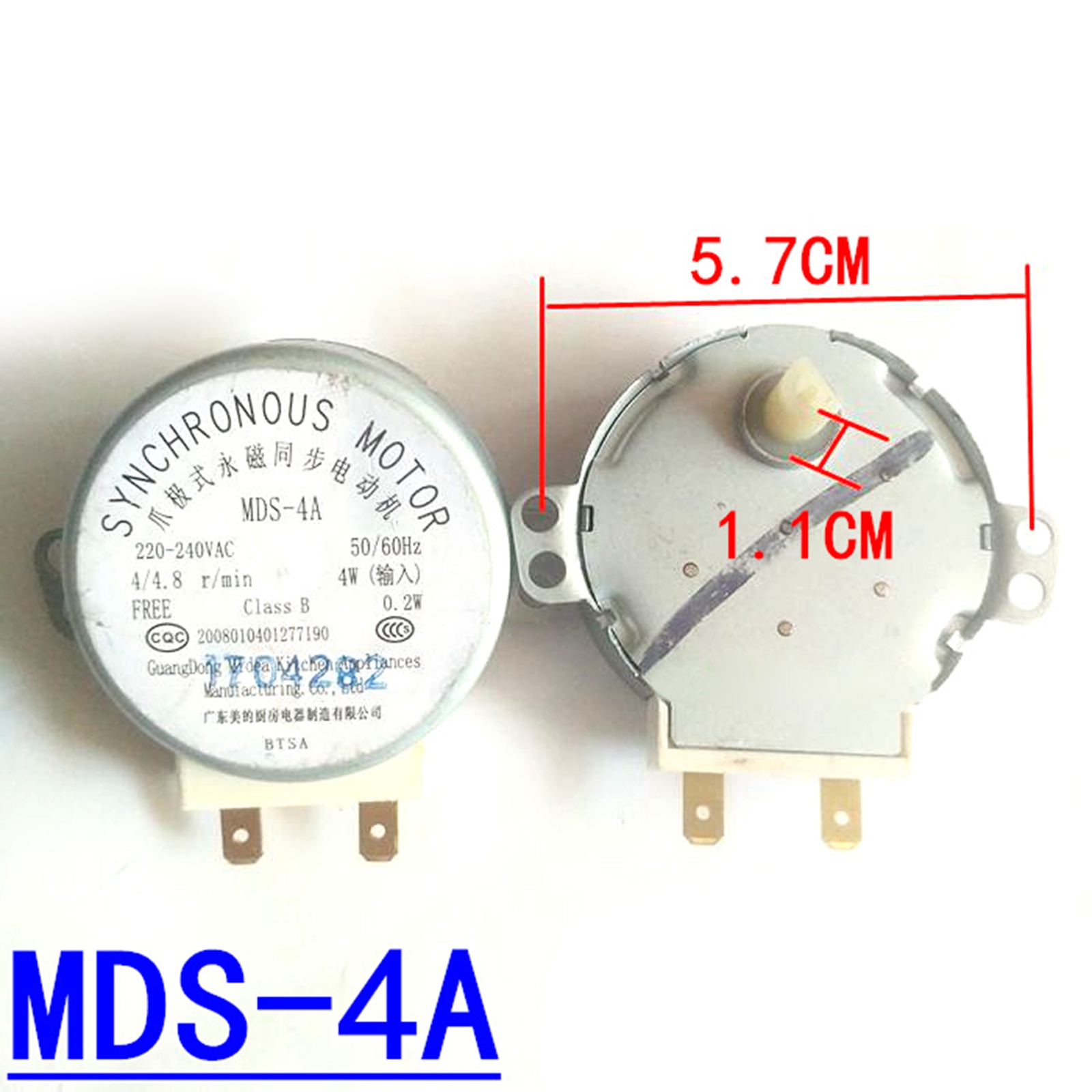 1Pcs Turntable Motor Synchronous Motors MDS 4A 220V 4W for Microwave