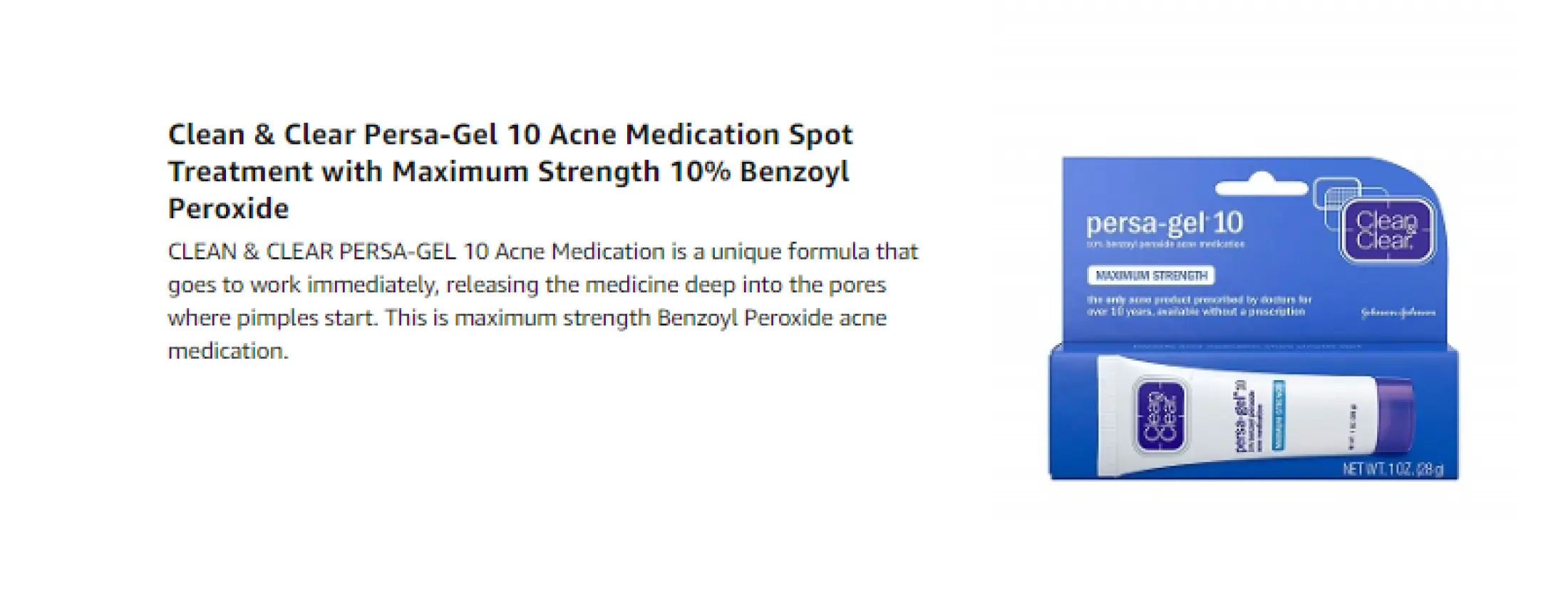 benzoyl peroxide pimple cream