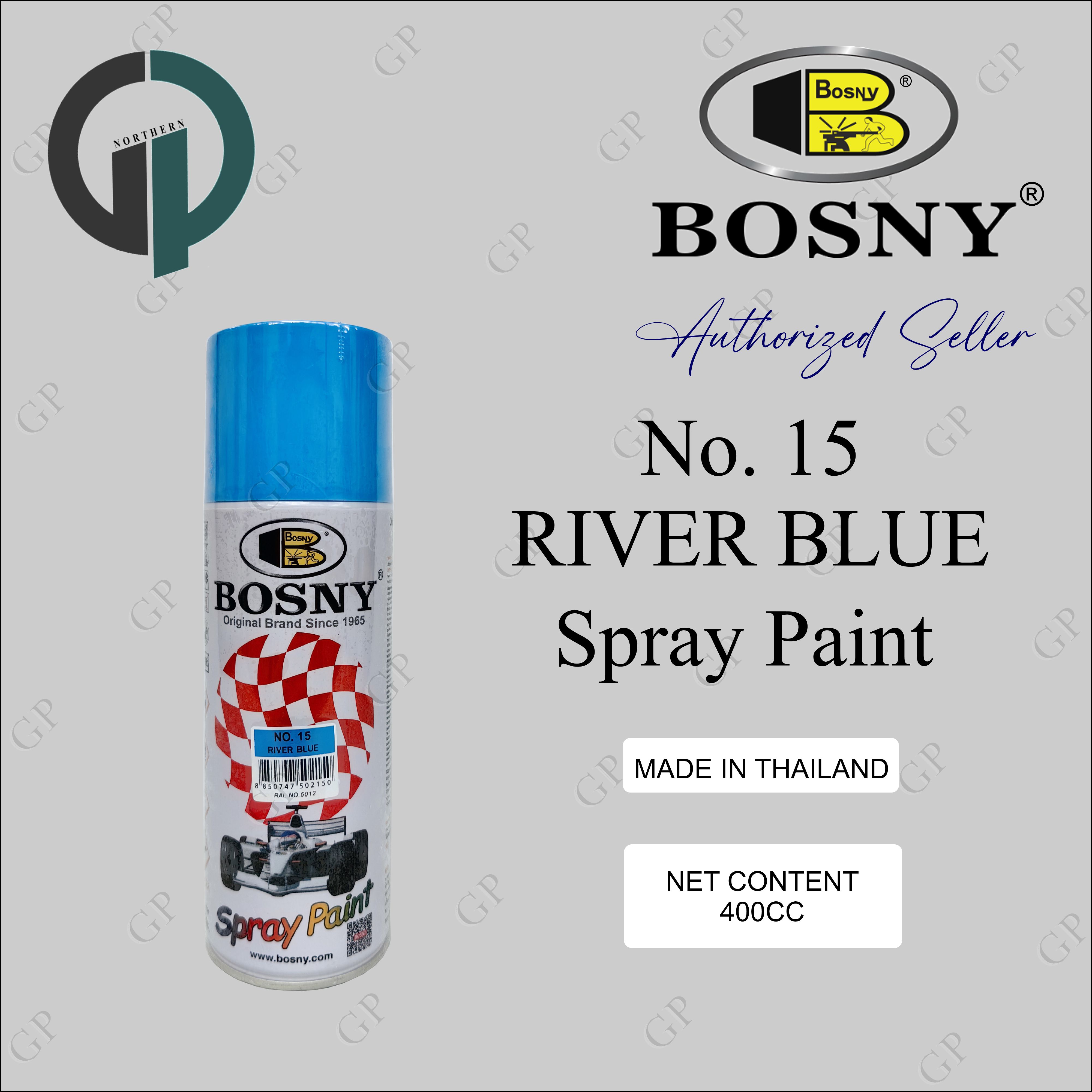 BOSNY Spray Paint #15 River Blue - GP NORTHERN | Lazada PH