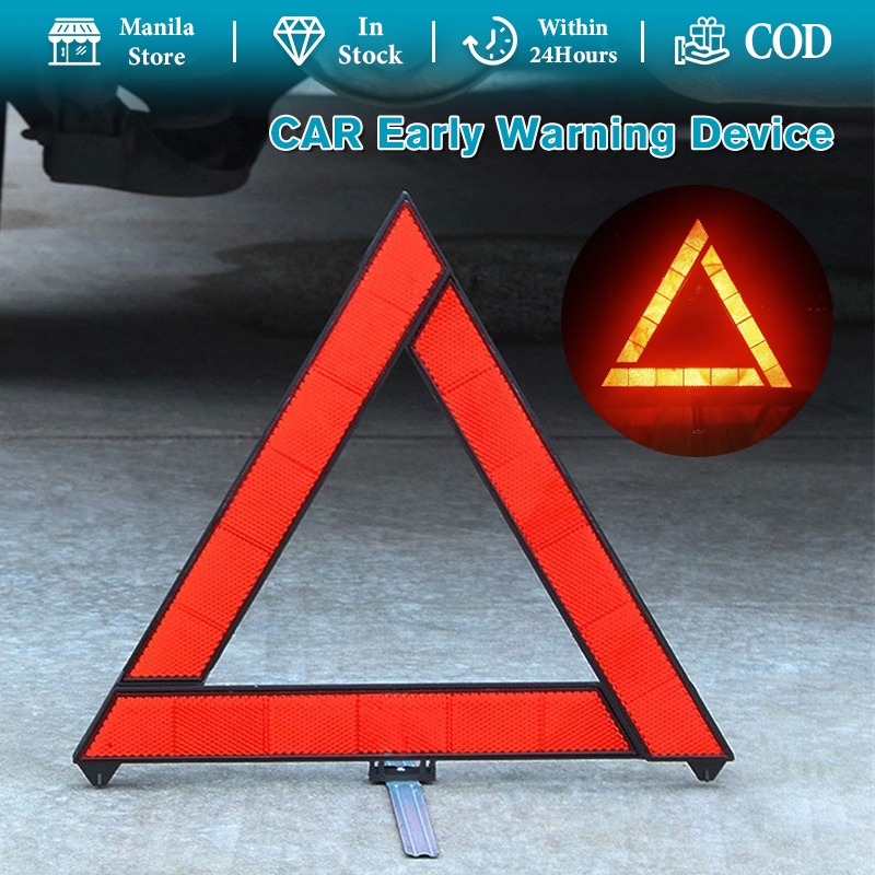 Car Early Warning Device Safety Triangle Kit Reflective Warning Sign