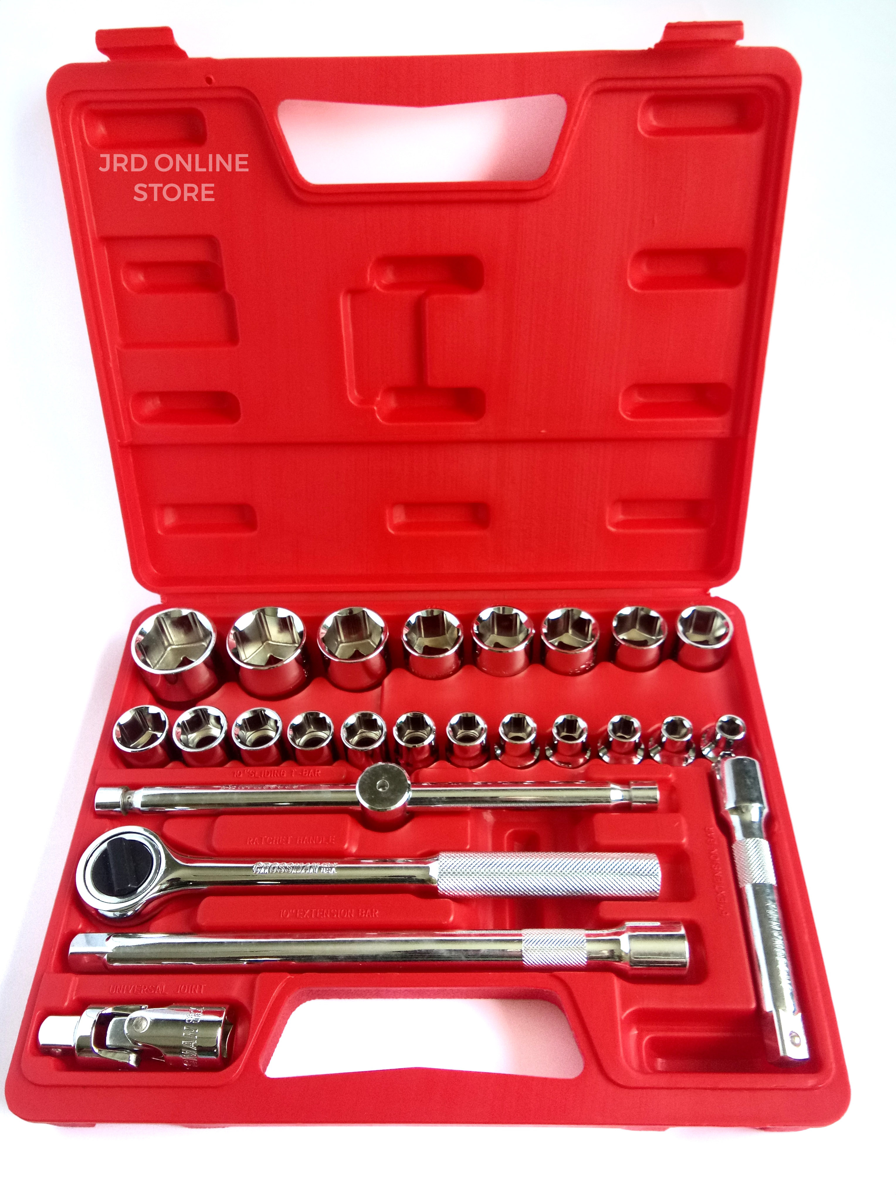 CROSSMAN PROFESSIONAL ORIGINAL 25pcs. 1/2 DRIVE METRIC HAND SOCKET SET Lazada PH