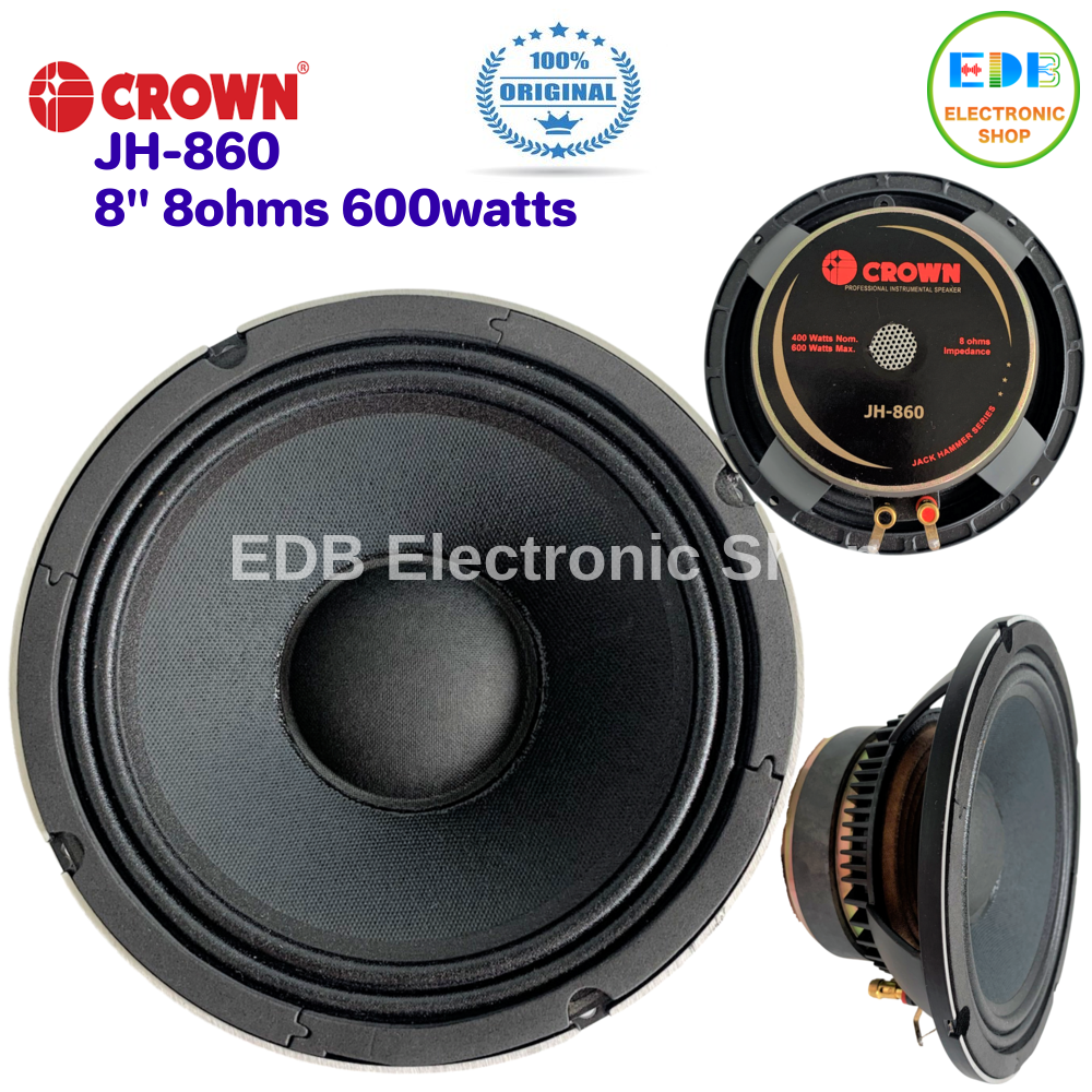 Original Crown JH-860 8Ohms 600Watts 8 