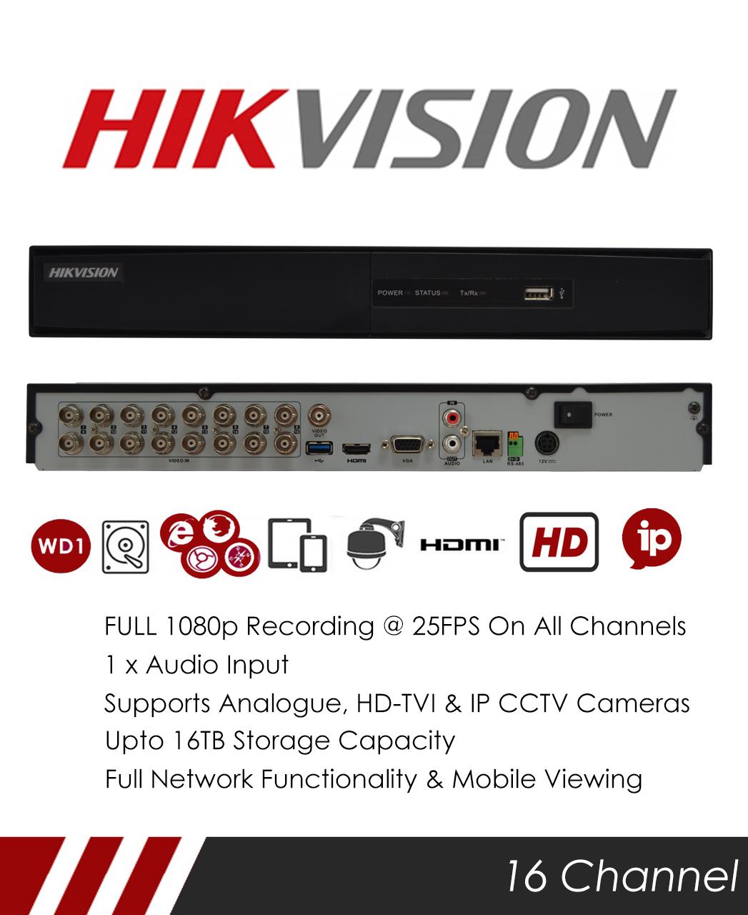 Hikvision Ds 7216hqhi K2 16 Channels Turbo Hd Dvr Lazada Ph