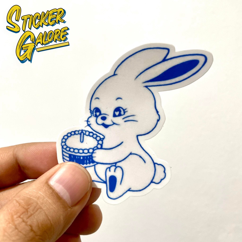 WATERPROOF - NEWJEANS Bunny Logo Vinyl Sticker Decal