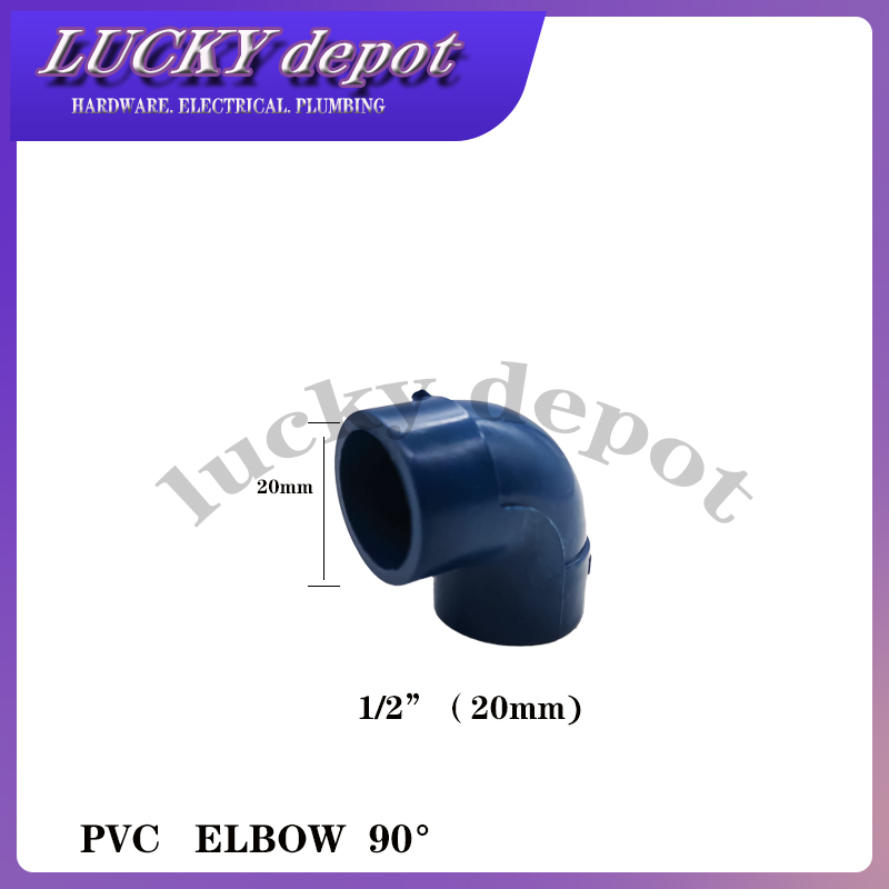 Pvc Elbow Plain Pipe Fittings Blue Lazada Ph