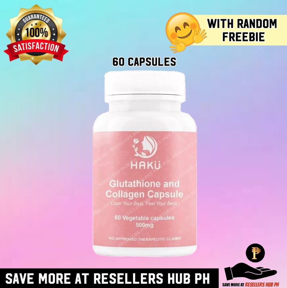 haku glutathione and collagen capsule Japan Formula (60capsules) ORIGINAL Haku Glutathione and Collagen 60capsules