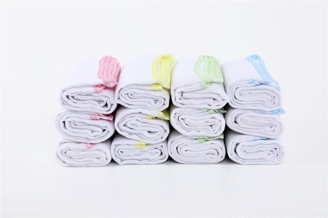 Curity Organic Cloth Gauze Diaper (Lampin Type, 18 x 36 , Colored Edge