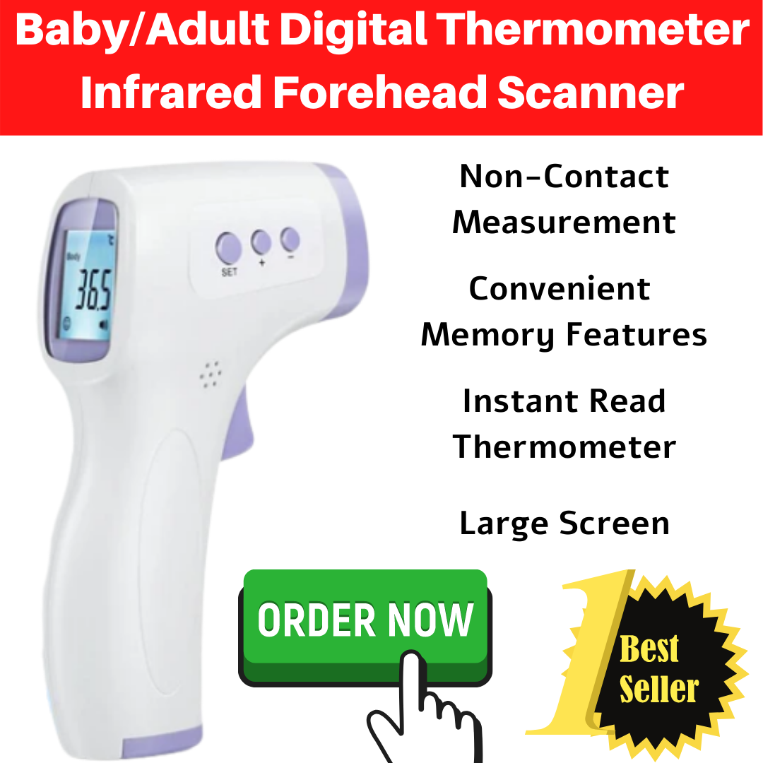 Multifuction Baby/Adult Digital Thermometer Infrared Forehead /Body Thermometer Gun Noncontact