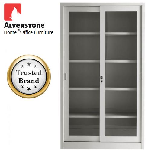 Steel with Glass Door, Sliding Door, Adjustable Shelves, Heavy