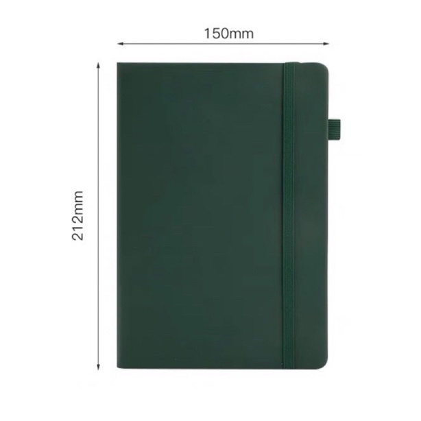 A5/A6 Size Stationery 25K Moleskin Rubber Diary Strap Notebook w ...