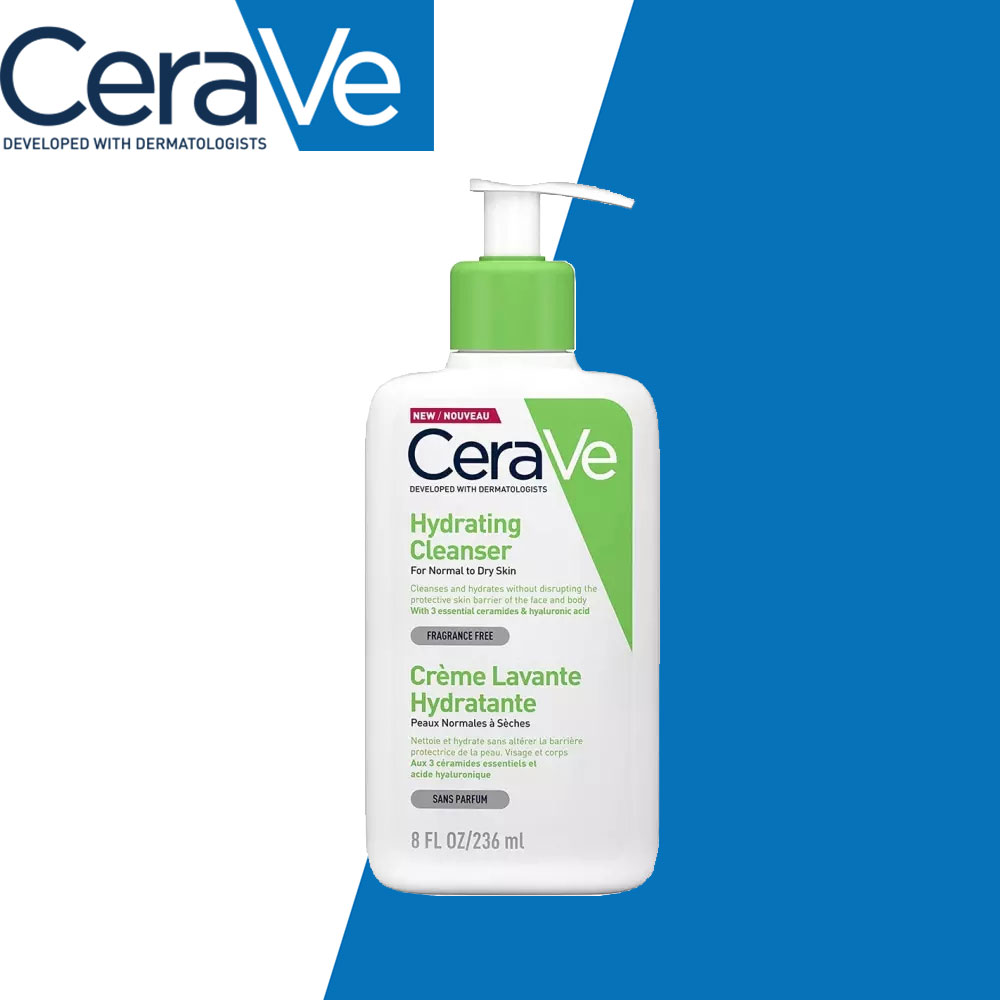 Cerave Facial Foaming Cleanser Moisturizing Deep Cleaning For Normal To 