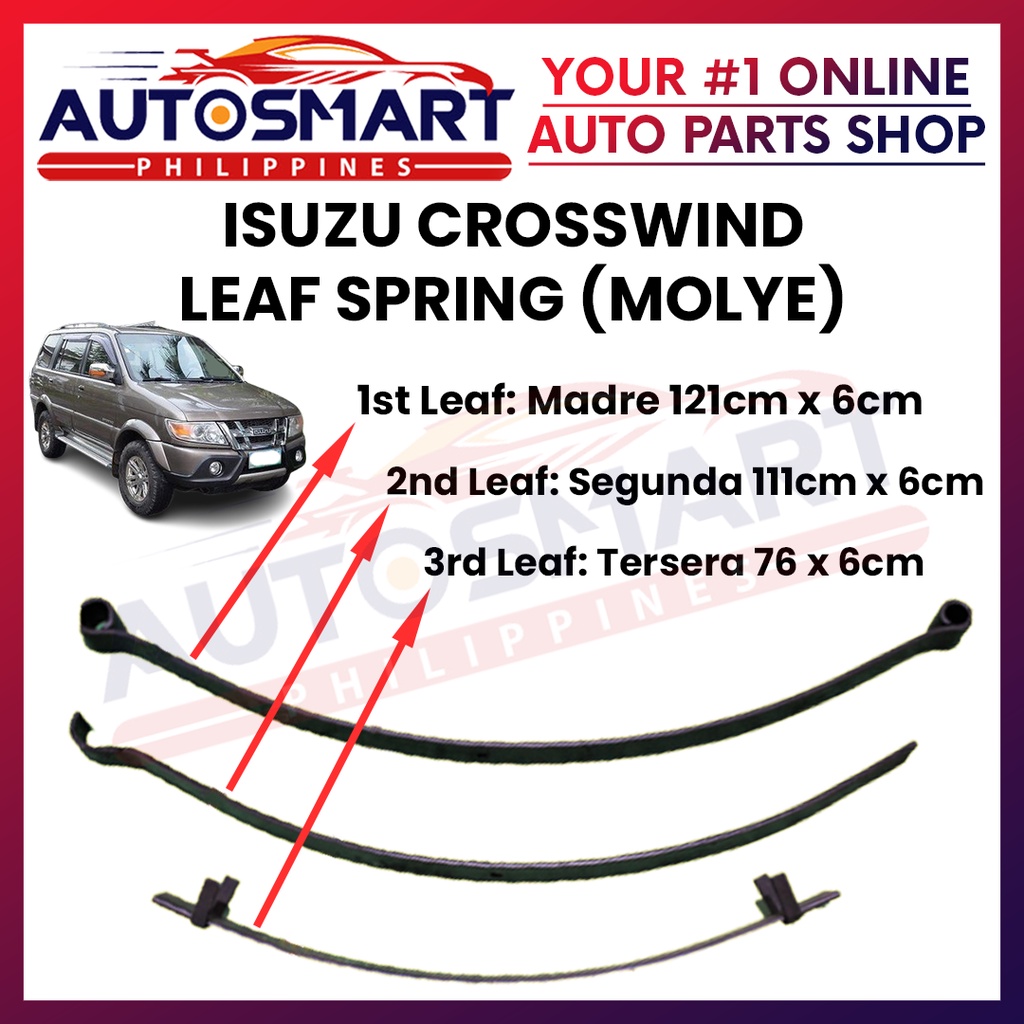 Isuzu Crosswind Leaf Spring Molye (Per Leaf) Lazada PH