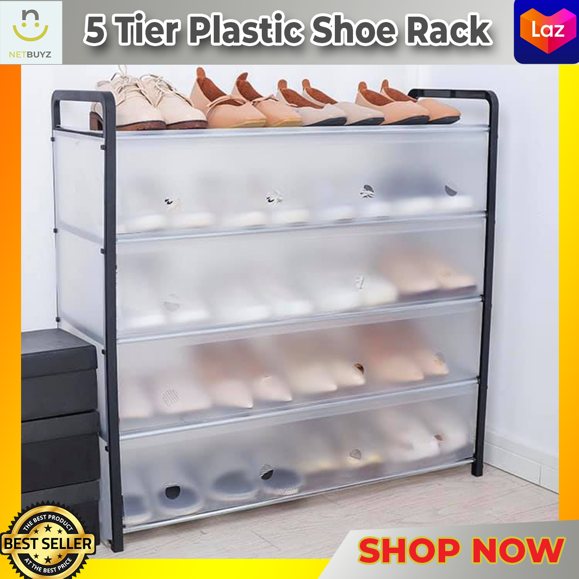 Shoe Rack Organizer Shoes Storage Shelf Multi Functional  Over The Door Space