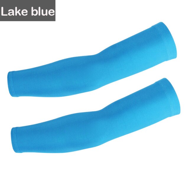 1Pair Ice Silk Sunscreen Arm Sleeves Unisex Cooling Anti-UV Arm Covers Outdoor Cycling Running Fishing Driving Sleeves New Manga