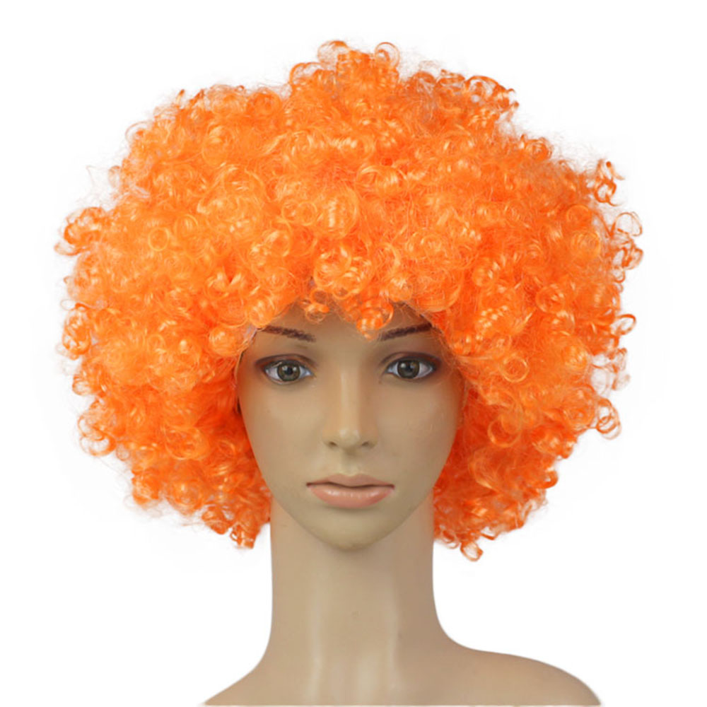 QUINT Fancy Party Rainbow Adult Kids Clown Props Afro Curly Wigs