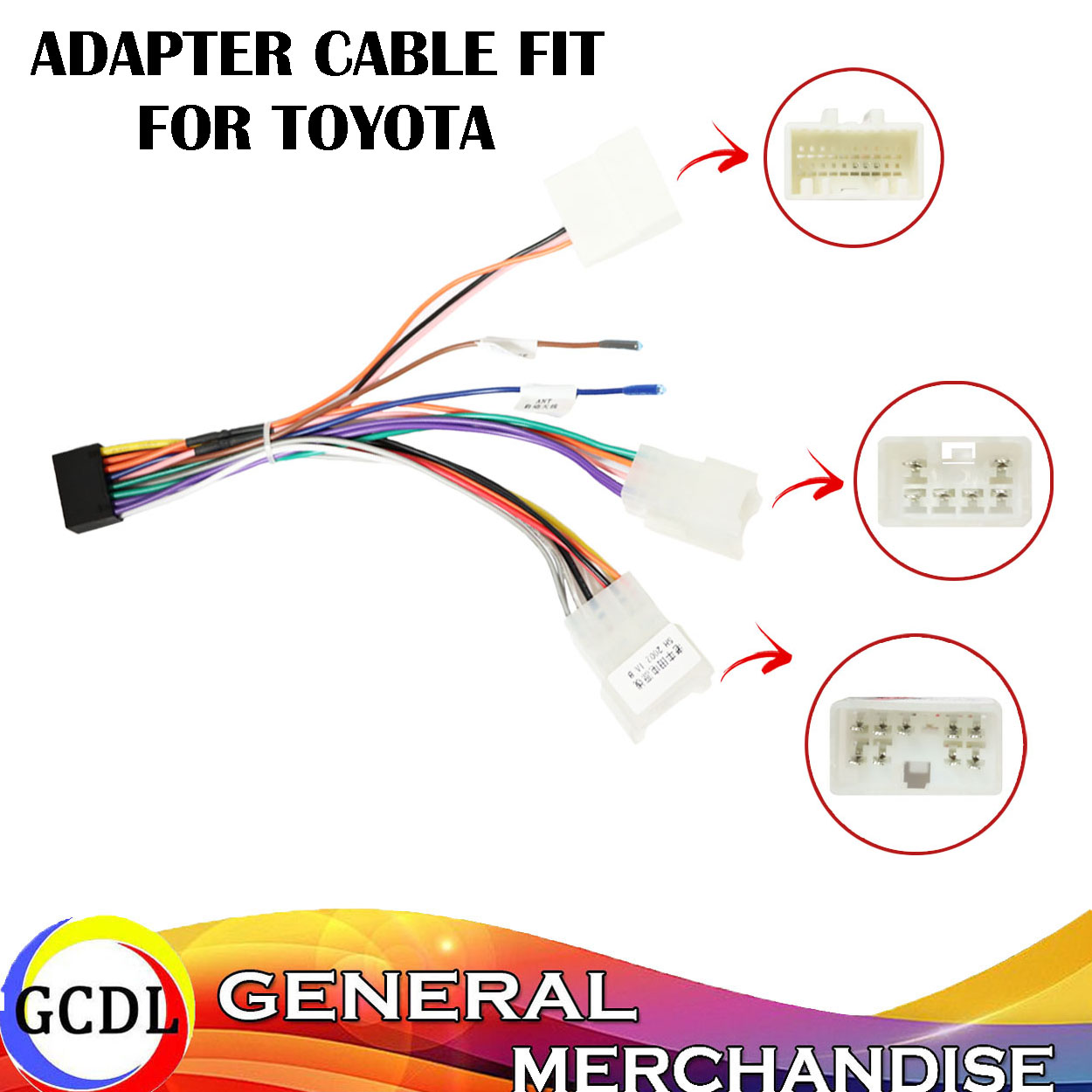 20-PIN Car Auto Stereo Radio RCA Output Wire Aux-in Adapter - Foto 8