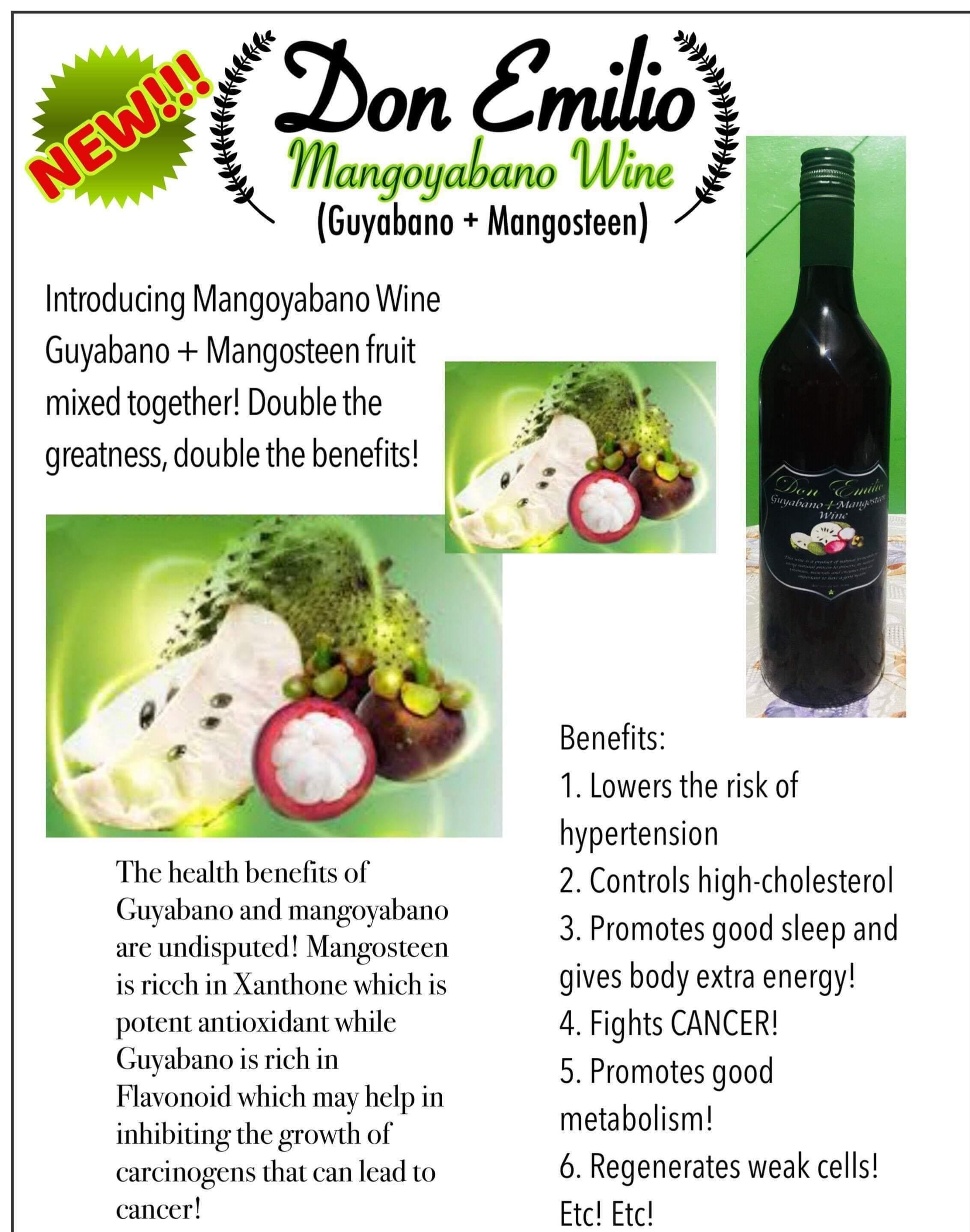 Zynergia Don Emilio Guyabano Mangosteen Wine Lazada Ph