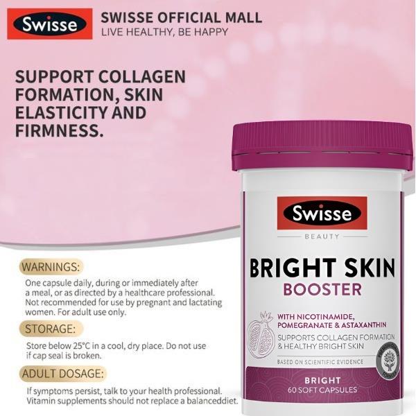 Swisse Bright Skin Booster Collagen Formation 60 Cap 