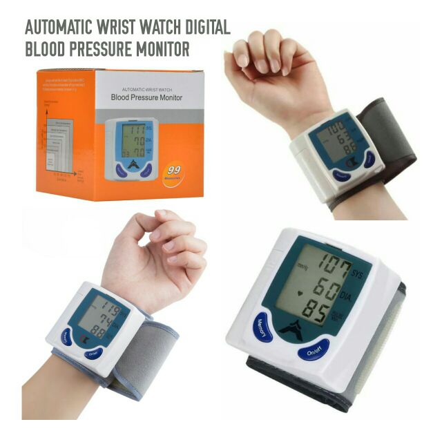 Wrist watch digital 2025 blood pressure monitor