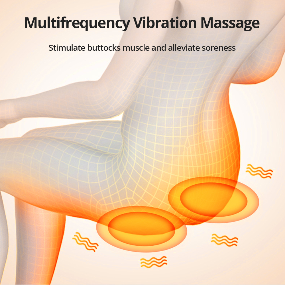 Hailicare Cervical Massager Pad ไฟฟ้าความร้อน Vibrating Back Massager