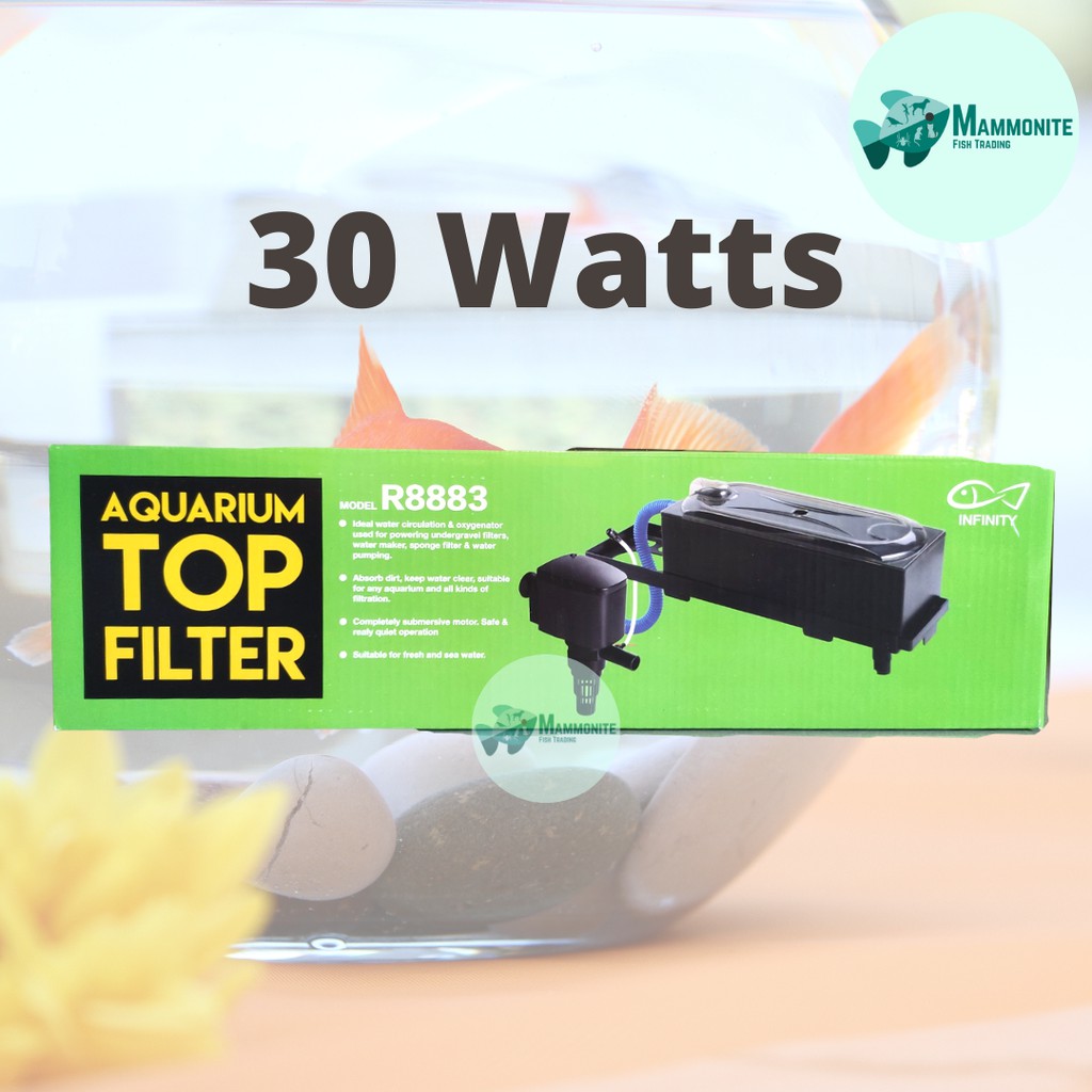 Infinity Aquarium Top Overhead Filter 30 Watts R8883 For 50 - 75 ...