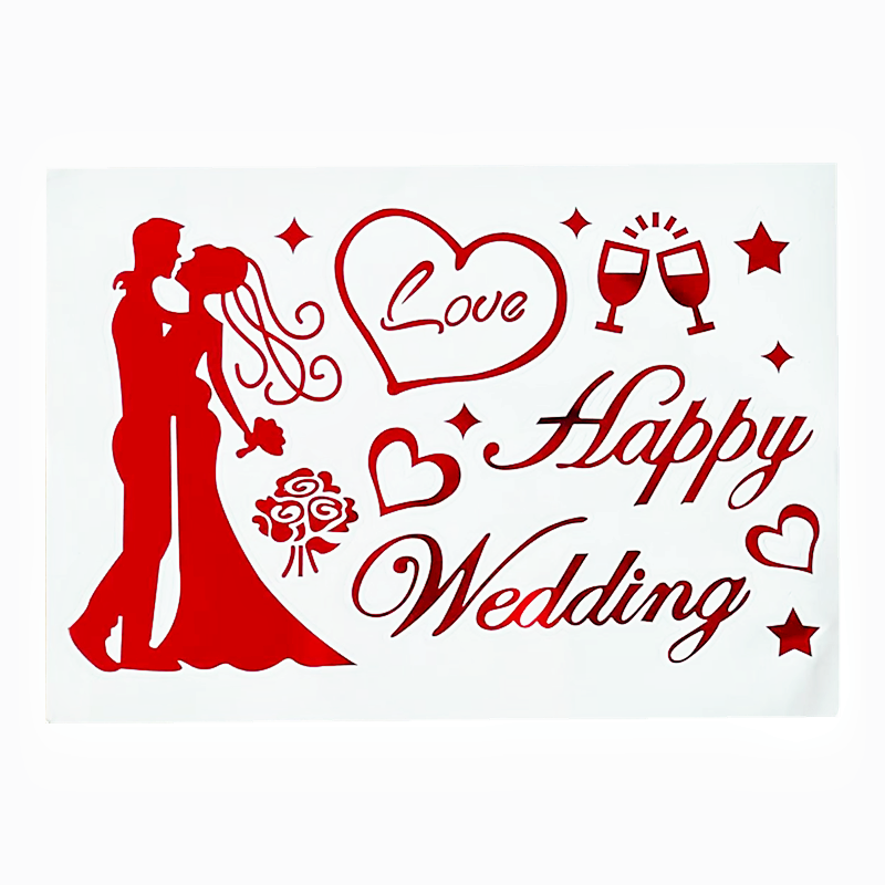 HAPPY WEDDING' Sticker