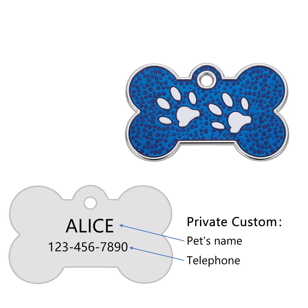 Pet ID Tags Dog Tag Personalized Name Engraved ID Tags For Dog Bone Pet