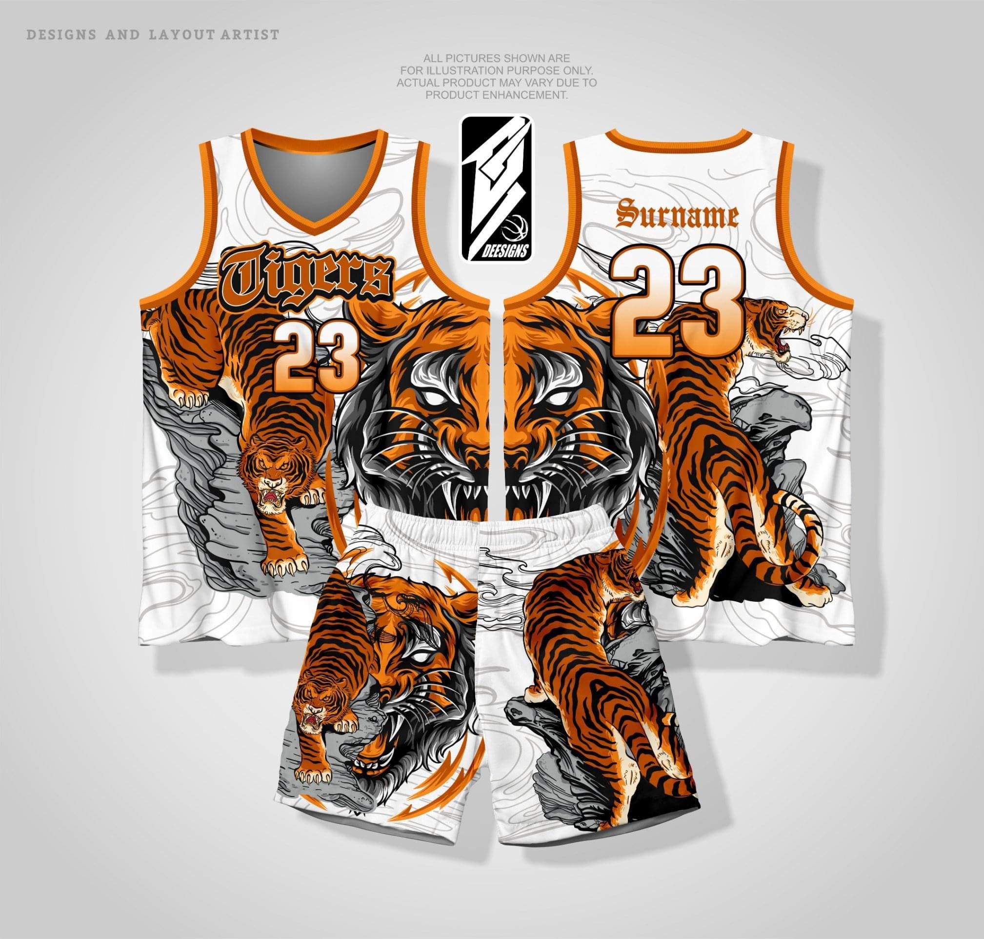 LATEST TIGERS 01 TERNO BASKETBALL JERSEY FREE CUSTOMIZE OF NAME AND NUMBER  ONLY full sublimation high quality fabrics jersey/ trending jersey
