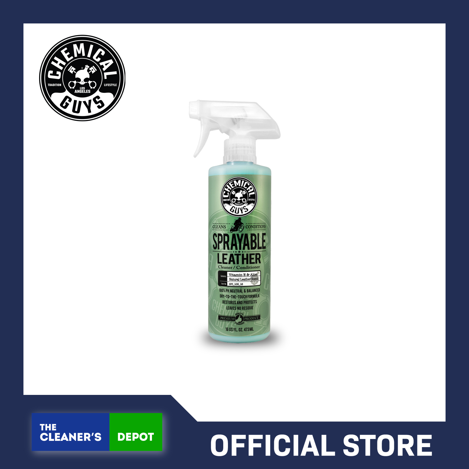 Chemical Guys Sprayable Leather Cleaner and Conditioner in One Lazada PH
