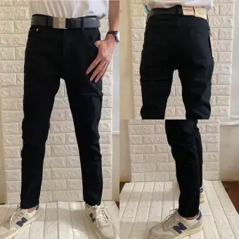 men's black stretch skinny jeans