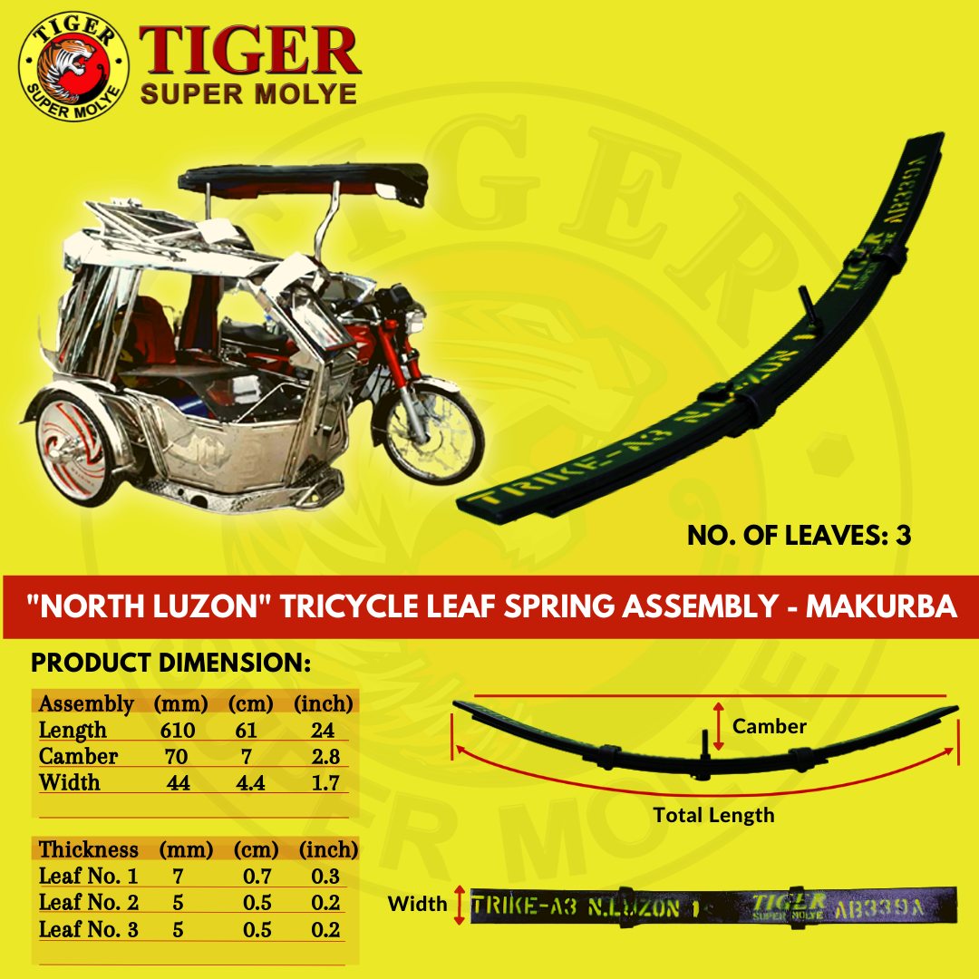 TRICYCLE LEAF SPRING ASSEMBLY/ TRIKE MOLYE SET Lazada PH